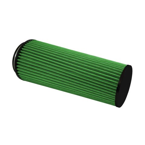 Green Filter High Performance Universal Air Filters 2169 Filter, Conical Flanged, Woven Cotton, Green, 4.00 in. Inlet Flange Diameter, 13.75 in. Length, Each