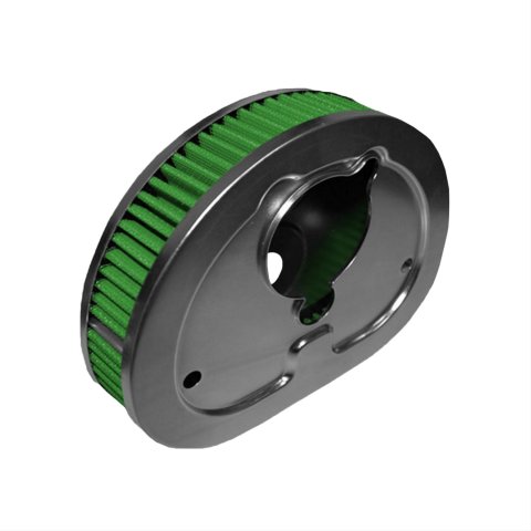 Green Filter High Performance Factory Replacement Air Filters 2462 Element, Replacement, Woven Cotton, Green, Harley-Davidson®, Each
