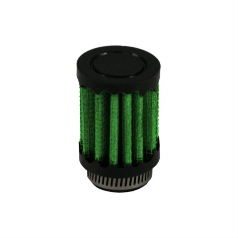 Green Filter Valve Cover Breathers 2088 Air Filter, Clamp-On, Cover, 0.390 in. Hole Size, 1.40 in. Diameter, 1.970 in. Height, Each