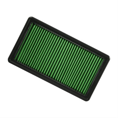 Green Filter High Performance Factory Replacement Air Filters 7035 Filter, Replacement, Panel, Woven Cotton, Green, Ford, Lincoln, Mercury, Mazda, Each
