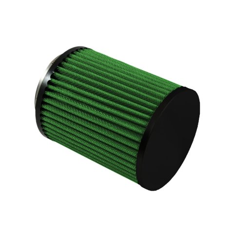 Green Filter High Performance Factory Replacement Air Filters 2099 Filter, Conical Flanged, Woven Cotton, Green, 3.00 in. Inlet Flange Diameter, 6.75 in. Length, Each
