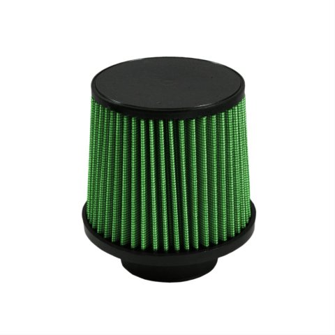 Green Filter High Performance Universal Air Filters 2354 Filter, Conical Flanged, Woven Cotton, Green, 3.000 in. Inlet Flange, 5.00 in. Length, Each