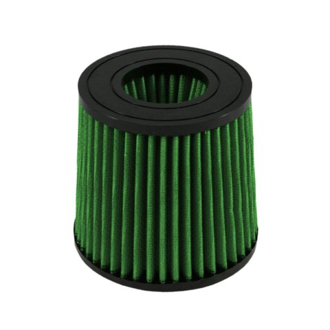 Green Filter High Performance Universal Air Filters 2301 Filter, Conical Flanged, Woven Cotton, Green, 2.750 in. Inlet Flange, 5.0 in. Length, Each