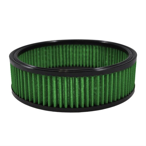 Green Filter High Performance Factory Replacement Air Filters 2048 Filter, Round, Woven Cotton, Green, 9.650 in. Diameter, 2.75 in. Height, Each