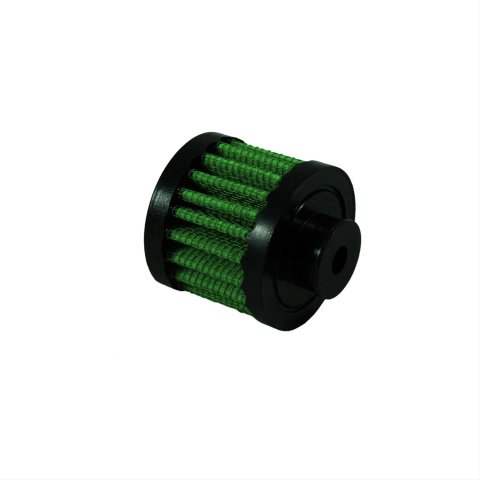Green Filter Valve Cover Breathers 2111 Air Filter, Clamp-On, Cover, 0.375 in. Hole Size, 2.00 in. Diameter, 1.570 in. Height, Each