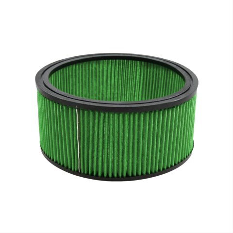 Green Filter High Performance Factory Replacement Air Filters 2113 Element, Round, Woven Cotton, Green, Ford, 6.9, 7.3L, Each