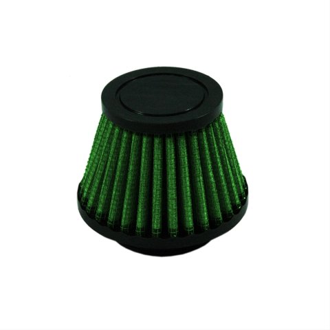 Green Filter High Performance Factory Replacement Air Filters 2387 Element, Conical Flanged, Woven Cotton, Green, 1.380 in. Inlet Diameter, Each