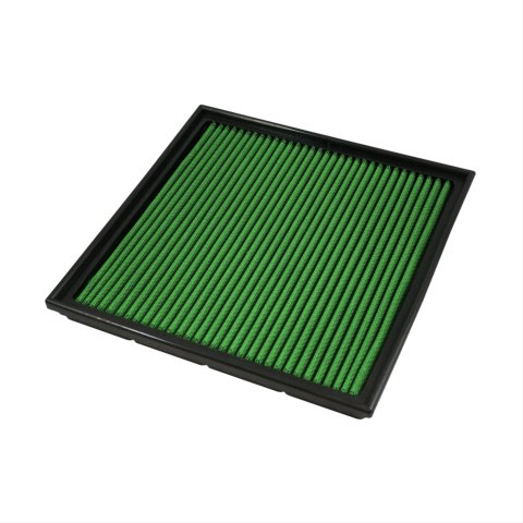 Green Filter High Performance Factory Replacement Air Filters 7154 Filter, Replacement, Panel, Woven Cotton, Green, Buick, Chevy, Each