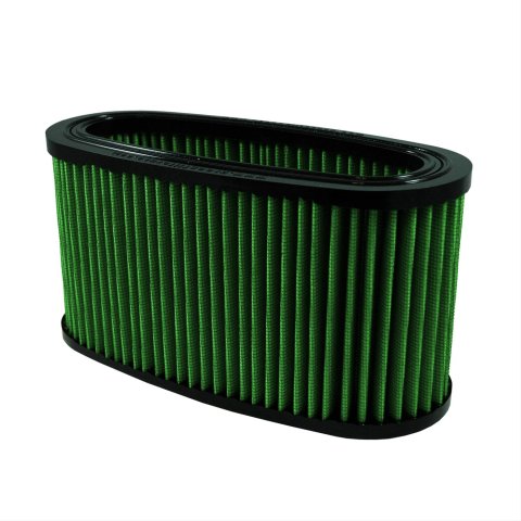 Green Filter High Performance Factory Replacement Air Filters 7196 Filter, Replacement, Oval, Woven Cotton, Green, Ford, 7.3L Diesel, Each