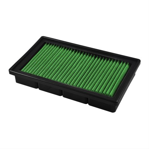 Green Filter High Performance Factory Replacement Air Filters 2142 Element, Panel, Woven Cotton, Green, Ford, Hyundai, Mazda, Mercury, Each
