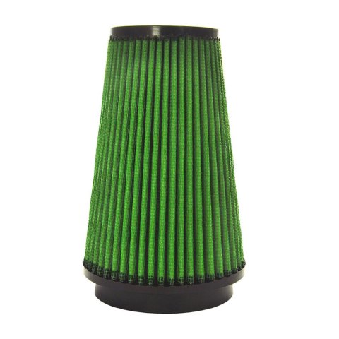 Green Filter High Performance Universal Air Filters 7016 Filter, Conical Flanged, Cotton Gauze, Red, 3.50 in. Inlet Flange Diameter, 4.63 in. Diameter, 7.00 in. Height, Universal, Each