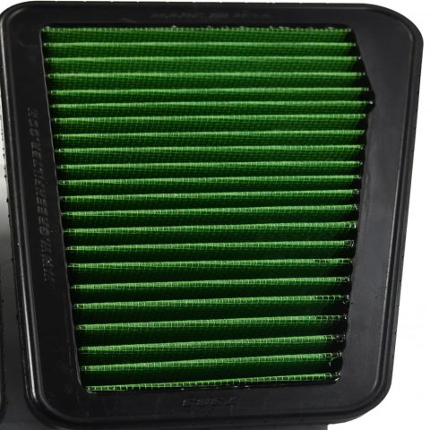 Green Filter High Performance Factory Replacement Air Filters 7383 Filter, Replacement, Panel, Woven Cotton, Green, Genesis, Kia, Left Side, Each