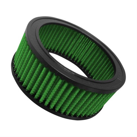 Green Filter High Performance Factory Replacement Air Filters 2440 Filter, Performance, Round, Woven Cotton, Green, 4.960 in. I.D., 6.330 in. O.D., 2.480 in. Height