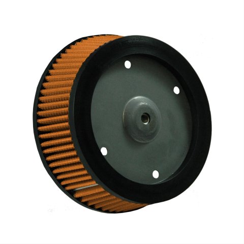 Green Filter High Performance Factory Replacement Air Filters 2738 Filter, Round, Cotton Gauze, Orange, 6.38 in. Diameter, 5.30 in. Inlet Flange Diameter, 2.26 in. Height, 4 Hole Filter, Harley-Davidson®, Each