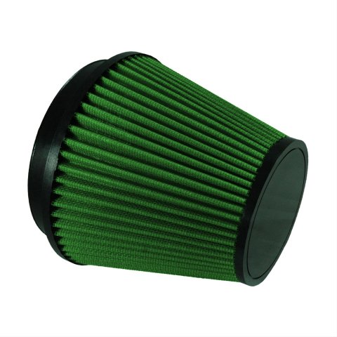 Green Filter High Performance Factory Replacement Air Filters 7214 Filter, Conical Flanged, Woven Cotton, Green, 6.000 in. Inlet Flange Diameter, 6.50 in. Length, Each