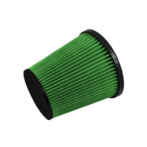 Green Filter High Performance Universal Air Filters 7014 Element, Conical Flanged, Woven Cotton, Green, Each