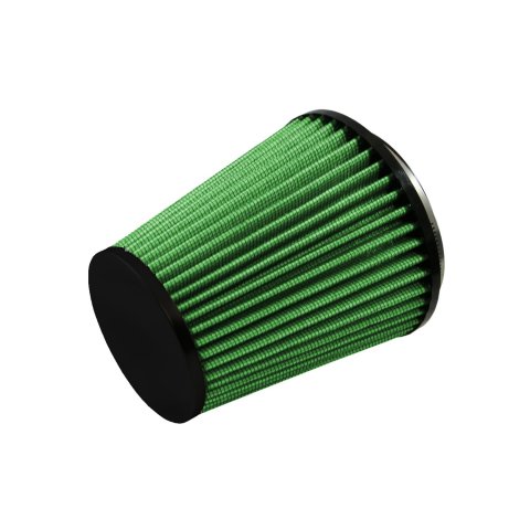 Green Filter High Performance Factory Replacement Air Filters 2133 Filter, Conical Flanged, Woven Cotton, Green, 3.150 in. Inlet Flange, 6.0 in. Length, Each