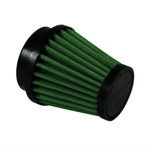 Green Filter High Performance Factory Replacement Air Filters 7069 Filter, Conical Flanged, Woven Cotton, Green, 2.00 in. Inlet Flange Diameter, 3.00 in. Length, Each