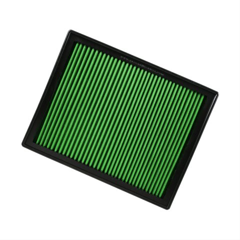 Green Filter High Performance Factory Replacement Air Filters 7190 Element, Panel, Woven Cotton, Green, Ford, Lincoln, Mercury, 3.8, 5.0L, Each
