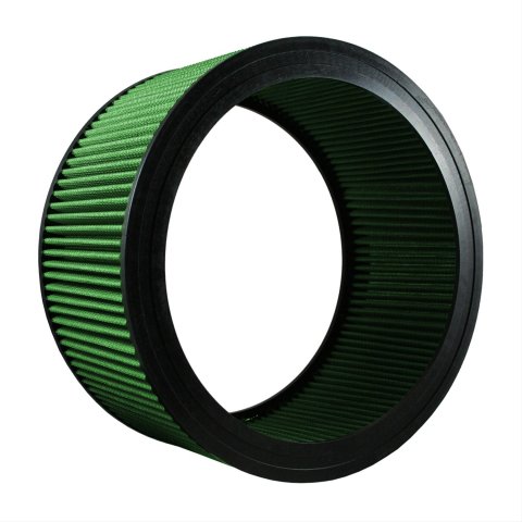Green Filter High Performance Factory Replacement Air Filters 2131 Element, Round, Woven Cotton, Green, Chevy, GMC, Pontiac, Each