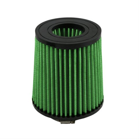 Green Filter High Performance Universal Air Filters 2216 Filter, Conical Flanged, Woven Cotton, Green, 3.000 in. Inlet Flange, 6.0 in. Length, Each