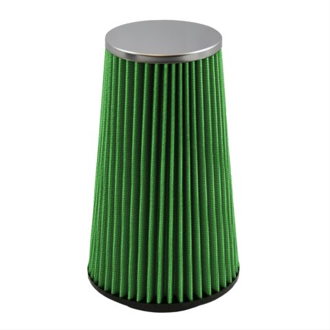 Green Filter High Performance Factory Replacement Air Filters 2031 Filter, Conical Flanged, Woven Cotton, Green, 3.5 in. Inlet Flange, 9.0 in. Length, Each