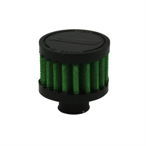 Green Filter Valve Cover Breathers 2115 Air Filter, Clamp-On, Cover, 0.590 in. Hole Size, 2.00 in. Diameter, 1.570 in. Height, Each
