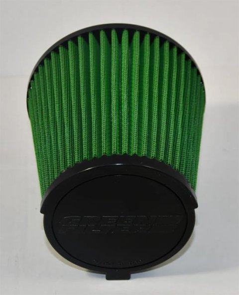 Green Filter High Performance Factory Replacement Air Filters for 2024 MUSTANG - 7402 Element, High-Flow, Oiled, Cotton Gauze, Conical Flanged, Ford, Mustang GT, 5.0L, Pair
