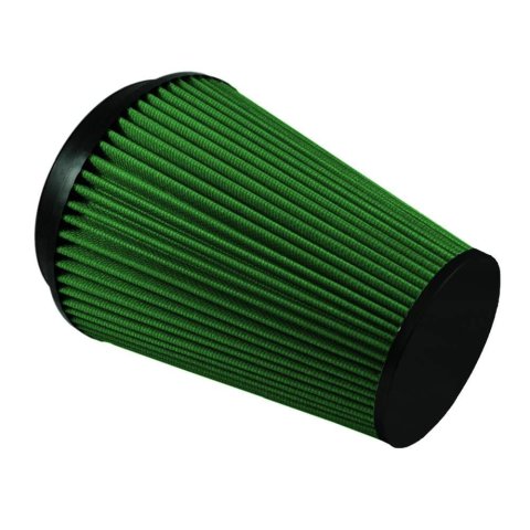 Green Filter High Performance Universal Air Filters 7202 Filter, Conical Flanged, Cotton Gauze, Green, 6.00 in. Inlet Flange Diameter, 7.50 in. Diameter, 8.80 in. Height, Universal, Each