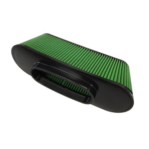 Green Filter High Performance Universal Air Filters 7344 Filter, Conical Flanged, Cotton Gauze, Green, 5.50 in. Diameter, 6.00 in. Height, 3.00 in. Inlet Flange Diameter, Universal, Each