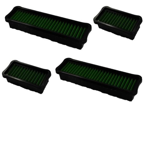 Green Filter High Performance Factory Replacement Air Filters for 2020-2021 X3 - 7500 Filter, Panel, Cotton Gauze, Green, 6.37 in. Length, 1.87 in. Height, 3.41 in. Width, BMW, Kit