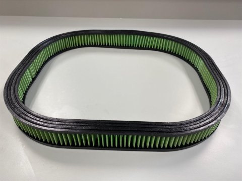 Green Filter High Performance Factory Replacement Air Filters 2339 Filter, Oval, Cotton Gauze, Green, 15.50 in. Width, 19.50 in. Length, Dodge, Plymouth, Each