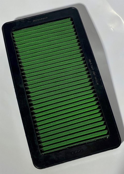 Green Filter High Performance Factory Replacement Air Filters for 2021-2023 TLX - 7463 Filter, Panel, Cotton Gauze, Green, 11.54 in. Length, 1.06 in. Height, 6.50 in. Width, Acura, Each