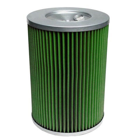 Green Filter High Performance Factory Replacement Air Filters for 2002-2004 H1, 1993-2001 HUMMER - 2287 Filter, Cylindrical, Cotton Gauze, Green, 5.10 in. Inlet Flange Diameter, 12.13 in. Length, AM General, Hummer, Each
