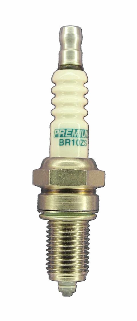 Brisk Multi-Spark Spark Plugs BR12ZC Plugs, Multi Spark, Copper, 12mm Thread Size, 19mm Reach, Gasket Seat, Resistor, Each