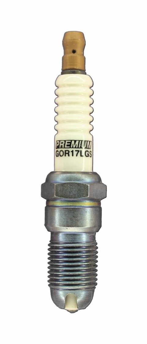 Brisk Premium LGS Spark Plugs GOR17LGS Plugs, LGS, Silver, 14mm Thread Size, 18mm Reach, Tapered Seat, 17 Heat Range, Resistor, Each