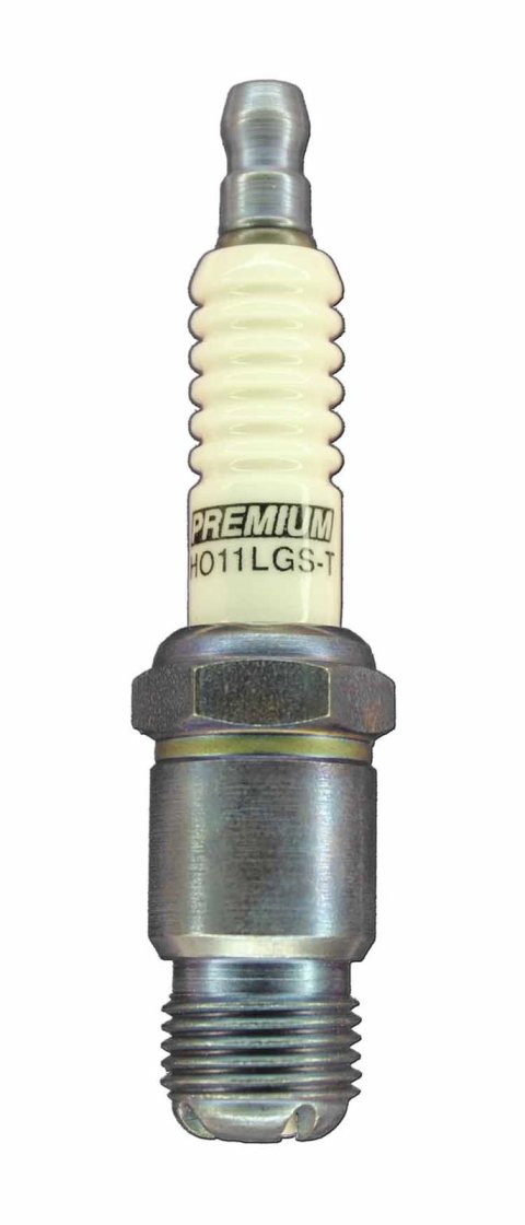 Brisk Premium LGS Spark Plugs HO11LGS-T Plugs, LGS, Silver, 14mm Thread Size, 12.7mm Reach, Tapered Seat, 11 Heat Range, Each