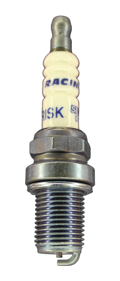 Brisk Silver Racing Spark Plugs D12S Plugs, Racing, Silver, 14mm Thread Size, 19mm Reach, Gasket Seat, 12 Heat Range, Each