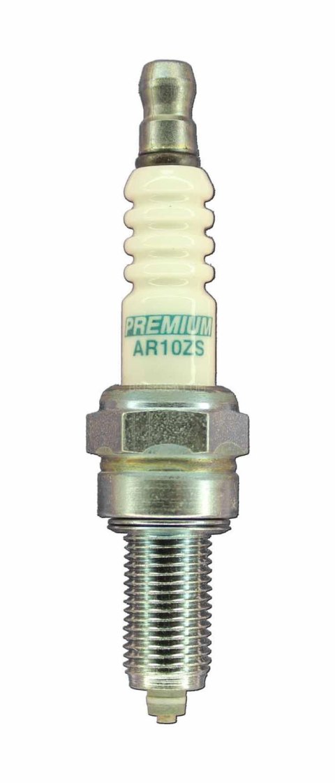 Brisk Multi-Spark Spark Plugs AR10ZS Plugs, Multi-Spark, Silver, 10mm Thread Size, 19mm Reach, Gasket Seat, 10 Heat Range, Resistor, Each
