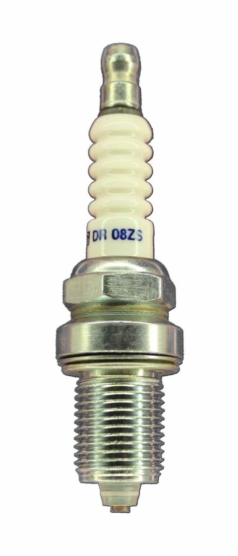 Brisk Multi-Spark Spark Plugs DR08ZS Plugs, Multi-Spark, Silver, 14mm Thread Size, 19mm Reach, Gasket Seat, 8 Heat Range, Resistor, Each