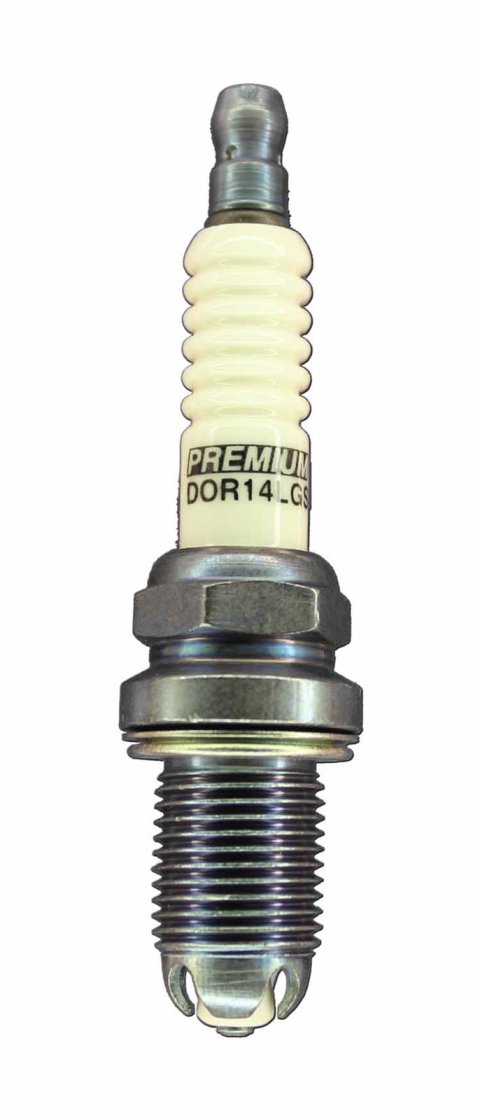 Brisk Premium LGS Spark Plugs DOR14LGS Plug, LGS, Silver, 14mm Thread, 0.748 in. Reach, Gasket Seat, 5/8 in. Wrench Size, Each