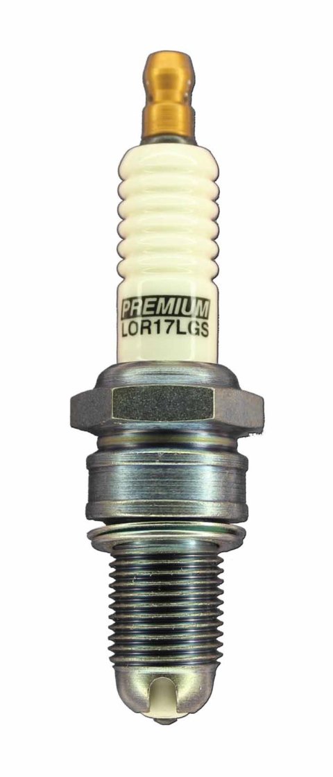 Brisk Premium LGS Spark Plugs LOR17LGS Plug, LGS, Silver, 14mm Thread, 0.748 in. Reach, Gasket Seat, 13/16 in. Wrench Size, Each