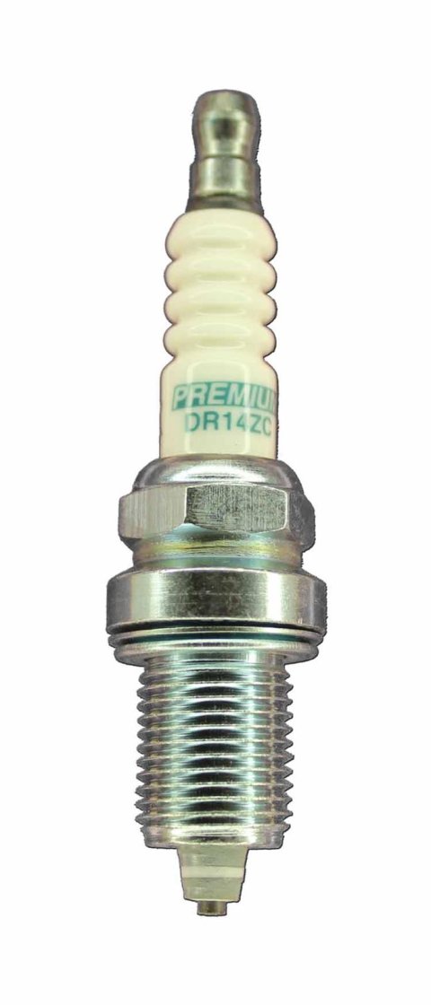 Brisk Multi-Spark Spark Plugs DR14ZC Plugs, Multi-Spark, Copper, 14mm Thread Size, 19mm Reach, Gasket Seat, 14 Heat Range, Resistor, Each