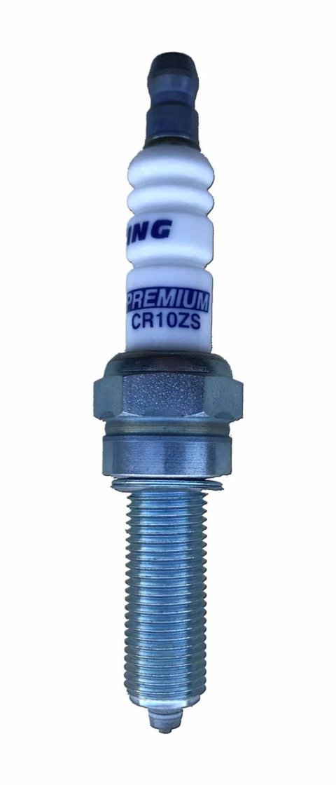 Brisk Multi-Spark Spark Plugs CR10ZS Plugs, Multi-Spark, Silver, 10mm Thread Size, 26.5mm Reach, Gasket Seat, 10 Heat Range, Resistor, Each