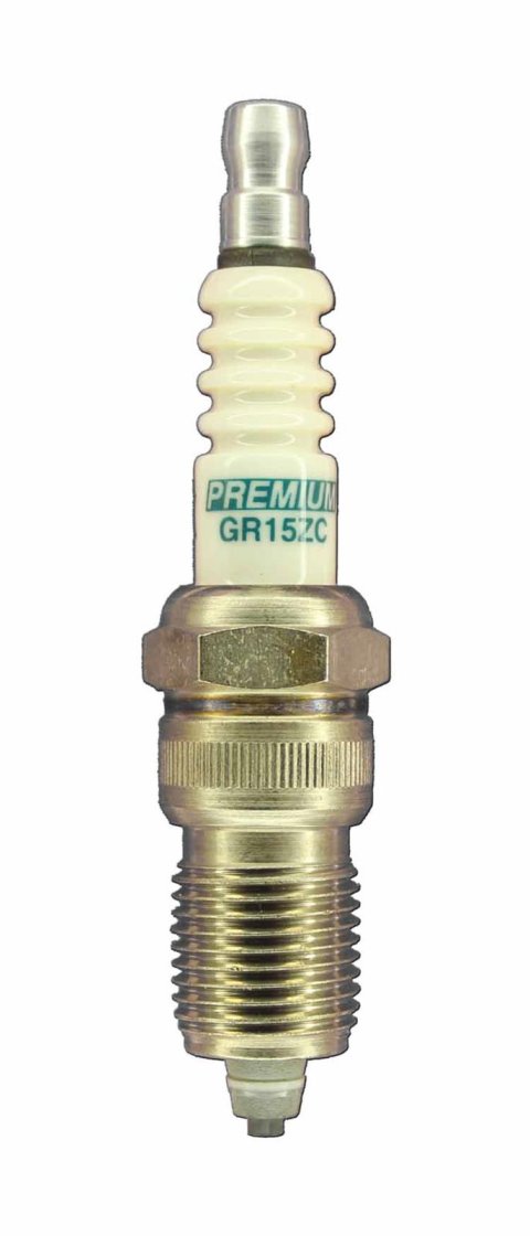 Brisk Multi-Spark Spark Plugs GR15ZC Plugs, Mulri-Spark, Resistor, Copper, 14mm Thread Size, 18mm Reach, Tapered Seat, Each
