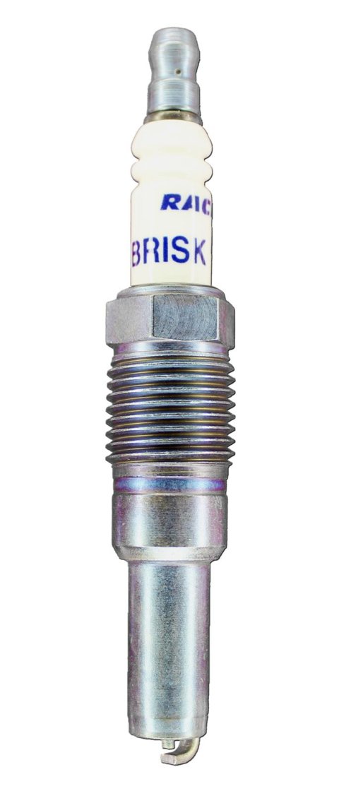 Brisk Silver Racing Spark Plugs 3VR12S Plugs, Racing, Silver, 16mm Thread Size, 22mm Reach, Tapered Seat, 12 Heat Range, Resistor, Each