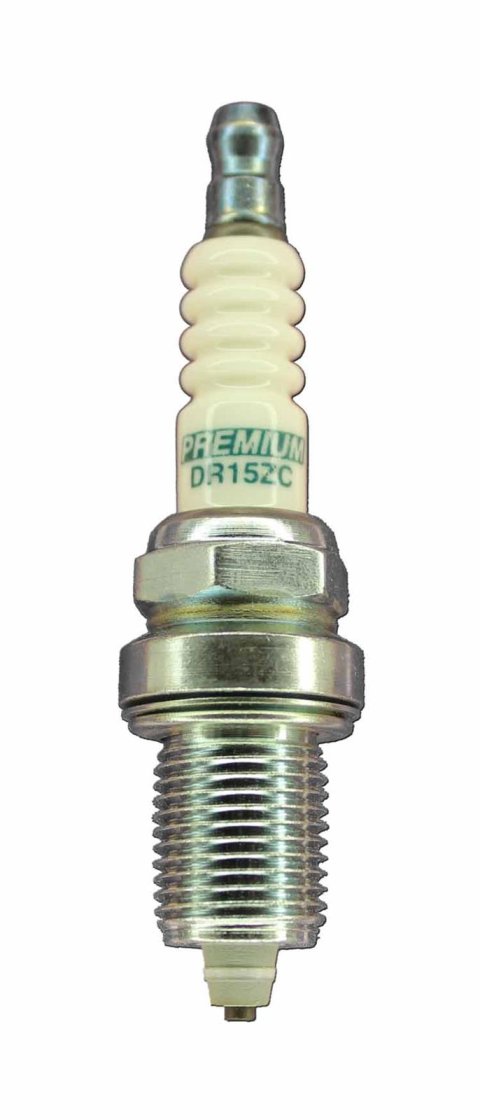 Brisk Multi-Spark Spark Plugs DR15ZC Plugs, Multi-Spark, Copper, 14mm Thread Size, 19mm Reach, Gasket Seat, 15 Heat Range, Resistor, Each