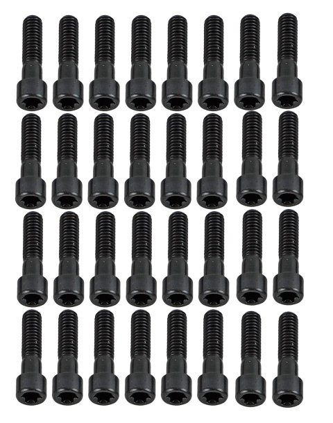Jesel Rocker Shaft Bolts BLT-21750-32 Bolt, 12-Point Head, T-45 Internal Torx, 8740 Chromoly, Black Oxide, 5/16-18 in. RH Thread, 1.250 in. UHL, Set of 32