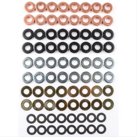 Jesel Rocker Arm Shims KRS-28150 Shaft Shims, Steel, 0.100 in., 0.050 in., 0.025 in, Chevy Big Block, Set of 3