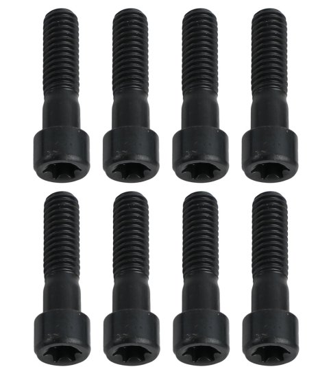 Jesel Rocker Shaft Bolts BLT-21750-8 Bolt, 12-Point Head, T-45 Internal Torx, 8740 Chromoly, Black Oxide, 5/16-18 in. RH Thread, 1.250 in. UHL, Set of 8